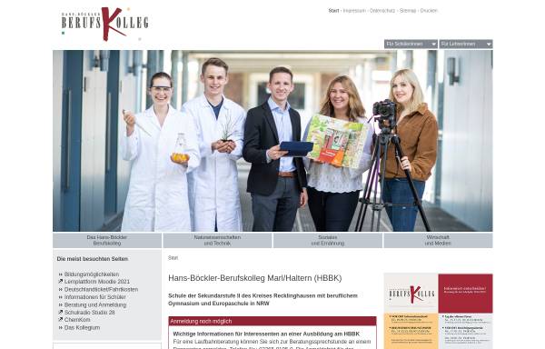 Vorschau von hbbk.net, Hans-Böckler-Berufskolleg (HBBK)