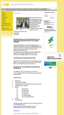 Vorschau der mobilen Webseite www.wbg.marl.de, Willy-Brandt-Gesamtschule (WBG)