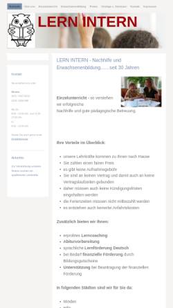 Vorschau der mobilen Webseite www.lern-intern.de, Lern-Intern, Sandra Wermelskirchen