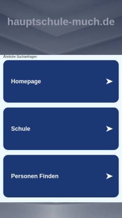 Vorschau der mobilen Webseite www.hauptschule-much.de, Hauptschule Much