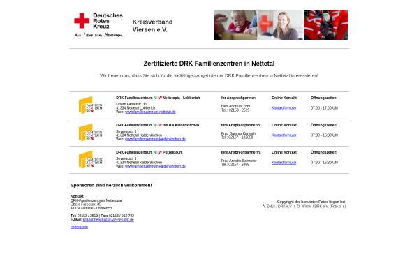 Vorschau von www.familienzentren-nettetal.de, Familienzentren in Nettetal
