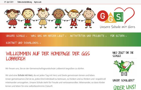 Vorschau von www.ggs-lobberich.de, Gemeinschaftsgrundschule Lobberich