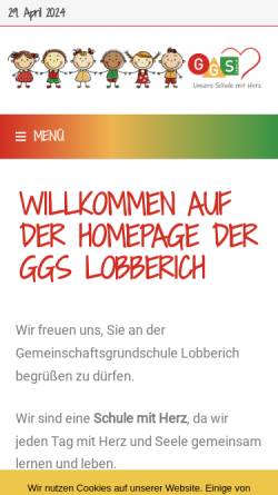 Vorschau der mobilen Webseite www.ggs-lobberich.de, Gemeinschaftsgrundschule Lobberich
