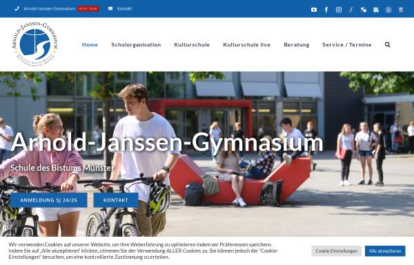 Vorschau von www.ajg.eu, Arnold-Jannsen-Gymnasium