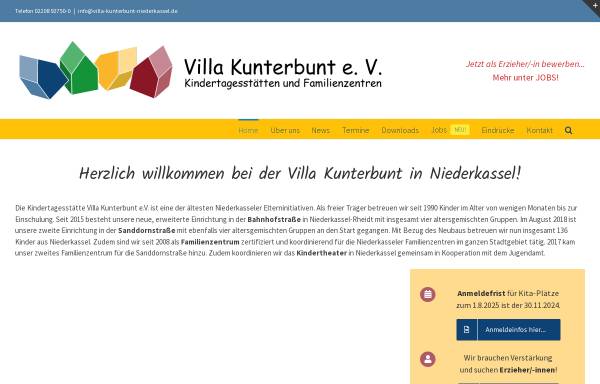Vorschau von www.familienzentrum-niederkassel.de, Kindertagesstätte Villa Kunterbunt e.V. mit Familienzentrum