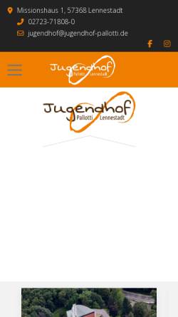 Vorschau der mobilen Webseite www.jugendhof-olpe.de, Pallotti Haus-Jugendhof Olpe gGmbH