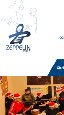 Vorschau der mobilen Webseite www.zeppelinschule.com, Zeppelinschule