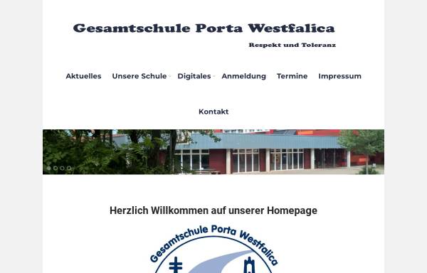 Vorschau von www.gesamtschule-porta.de, Gesamtschule Porta Westfalica