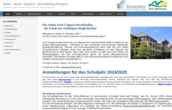 Vorschau von www.ajc-bk.de, Adam-Josef-Cüppers-Berufskolleg