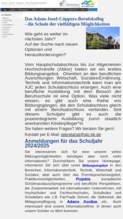 Vorschau der mobilen Webseite www.ajc-bk.de, Adam-Josef-Cüppers-Berufskolleg