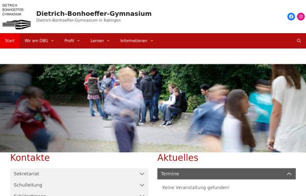 Vorschau von www.dbg-ratingen.de, Dietrich-Bonhoeffer-Gymnasium (DBG)