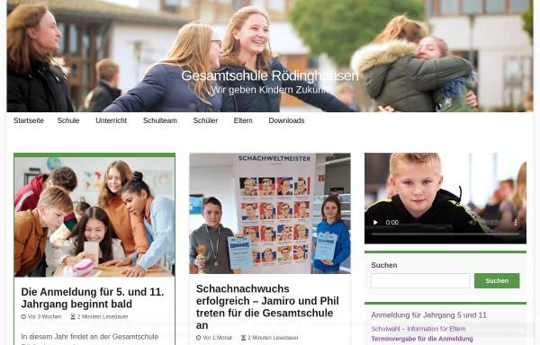 Vorschau von www.gesamtschule-roedinghausen.de, Gesamtschule Rödinghausen