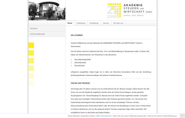 Vorschau von www.aka-schermbeck.de, Akademie Steuern und Wirtschaft