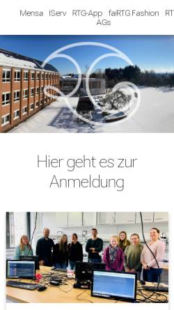 Vorschau der mobilen Webseite rtg.schwerte.de, Ruhrtal-Gymnasium Schwerte (RTG)
