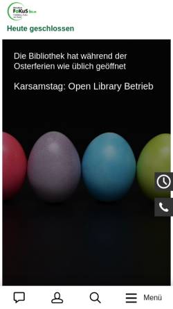 Vorschau der mobilen Webseite www.bib-selm.de, Bibliotheks-, Informations- und Begegnungszentrum Selm (BIB)