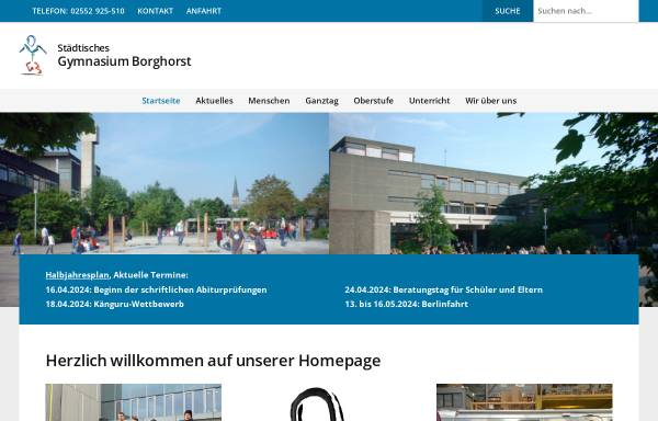 Vorschau von www.gymnasium-borghorst.de, Städtisches Gymnasium Borghorst