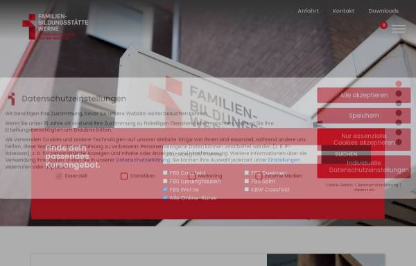 Vorschau von www.fbs-werne.de, Familienbildungsstätte Werne