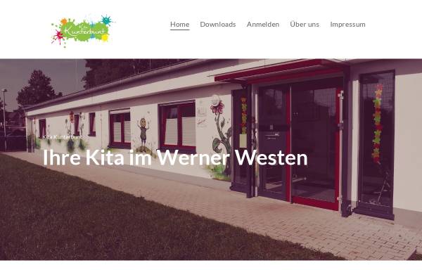 Vorschau von www.kiga-kunterbunt-werne.de, Kindergarten Kunterbunt