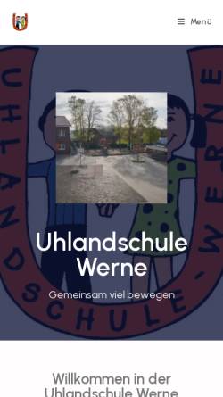 Vorschau der mobilen Webseite uhlandschule-werne.de, Uhlandschule