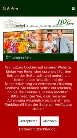 Vorschau der mobilen Webseite www.zur-post-oederquart.de, Witt´s Gasthof zur Post