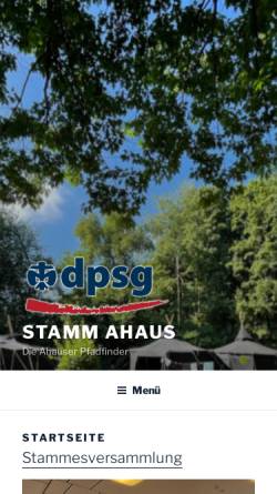 Vorschau der mobilen Webseite dpsg-ahaus.de, Deutsche Pfadfinderschaft Sankt Georg (DPSG) Ahaus