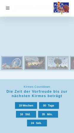 Vorschau der mobilen Webseite www.huestener-kirmes.de, Hüstener Kirmes