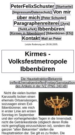 Vorschau der mobilen Webseite www.peterfelixschuster.de, Kirmes - Volksfestmetropole Ibbenbüren