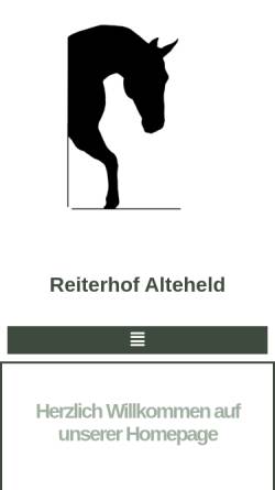 Vorschau der mobilen Webseite www.reiterhof-alteheld.de, Reiterhof Alteheld
