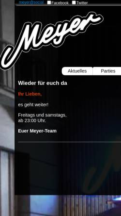 Vorschau der mobilen Webseite www.meyer-siegen.de, Meyer