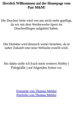 Vorschau der mobilen Webseite www.drachen-mehler.de, Pair M&M