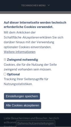 Vorschau der mobilen Webseite www.ofd-muenster.de, Oberfinanzdirektion Münster