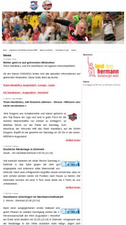 Vorschau der mobilen Webseite www.hsg94.de, Handballspielgemeinschaft HSG Augustdorf Hövelhof