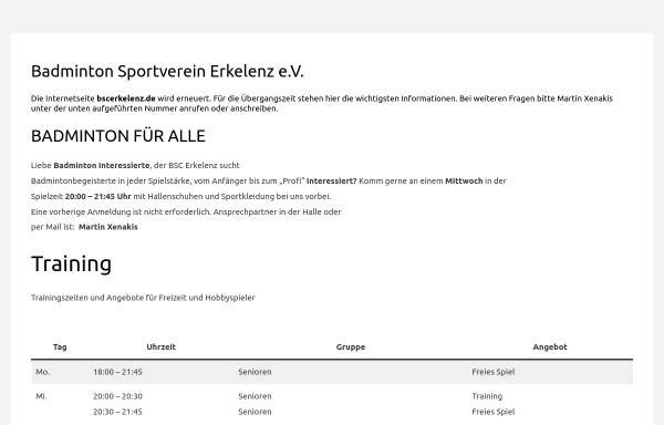 Vorschau von oerather-muehlenfeld.de, 1.BSC Erkelenz 1987 e.V.