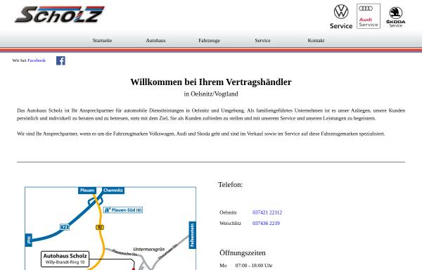 Vorschau von www.autohausscholz.de, Audi und Volkswagen Autohaus Scholz GmbH