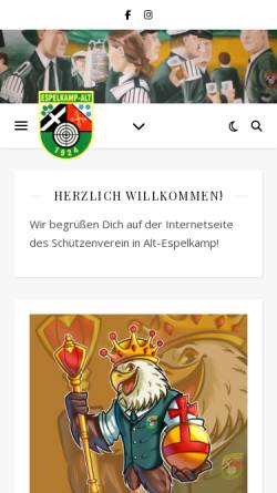 Vorschau der mobilen Webseite www.sv-espelkamp-alt.de, SV Espelkamp-Alt e.V.