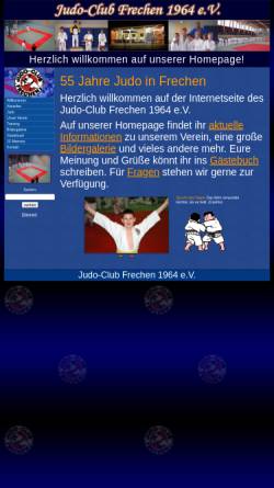Vorschau der mobilen Webseite www.judo-club-frechen.de, Judo-Club Frechen 1964 e.V.