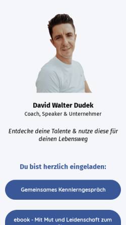Vorschau der mobilen Webseite www.david-dudek.de, David Dudek, Radprofi
