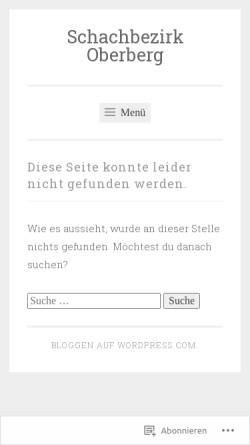 Vorschau der mobilen Webseite www.schachbezirk-oberberg.de, Schachverein Bergneustadt/Derschlag