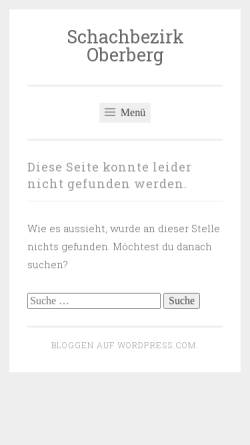 Vorschau der mobilen Webseite www.schachbezirk-oberberg.de, Schachverein Gummersbach