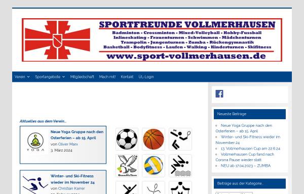 Vorschau von www.sport-vollmerhausen.de, Sportfreunde Vollmerhausen 87/08 e.V.
