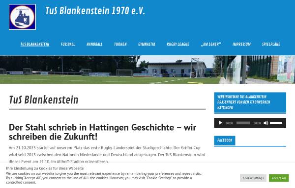 Vorschau von www.tus-blankenstein.de, TuS Blankenstein 1970 e.V.