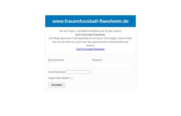 Vorschau von www.frauenfussball-flaesheim.de, SuS Concordia Flaesheim 1969 e.V.