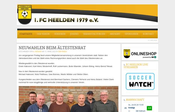 Vorschau von fc-heelden.de, 1. FC Heelden 1979 e.V.