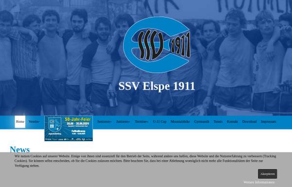 Vorschau von www.ssv-elspe.de, SSV Elspe 1911 e.V.