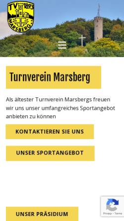 Vorschau der mobilen Webseite www.tv1893marsberg.de, TV 1893 Marsberg e.V.