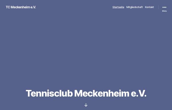 Vorschau von www.tc-meckenheim.de, Tennisclub Meckenheim e.V.