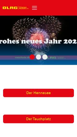 Vorschau der mobilen Webseite meschede.dlrg.de, DLRG Ortsgruppe Meschede