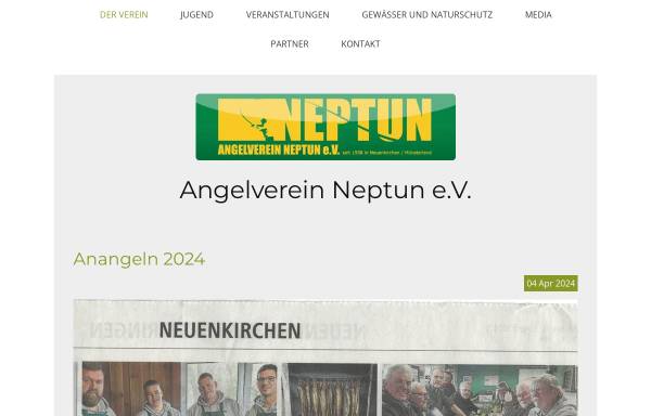 Vorschau von www.angelverein-neptun.de, Angelverein Neptun e.V.