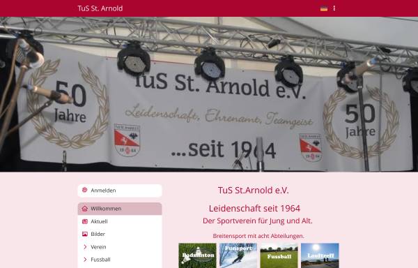 Vorschau von www.tus-sankt-arnold.de, TuS St. Arnold e.V.