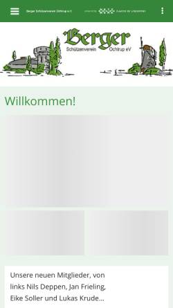 Vorschau der mobilen Webseite berger-schuetzen.de, Berger Schützenverein Ochtrup e.V.